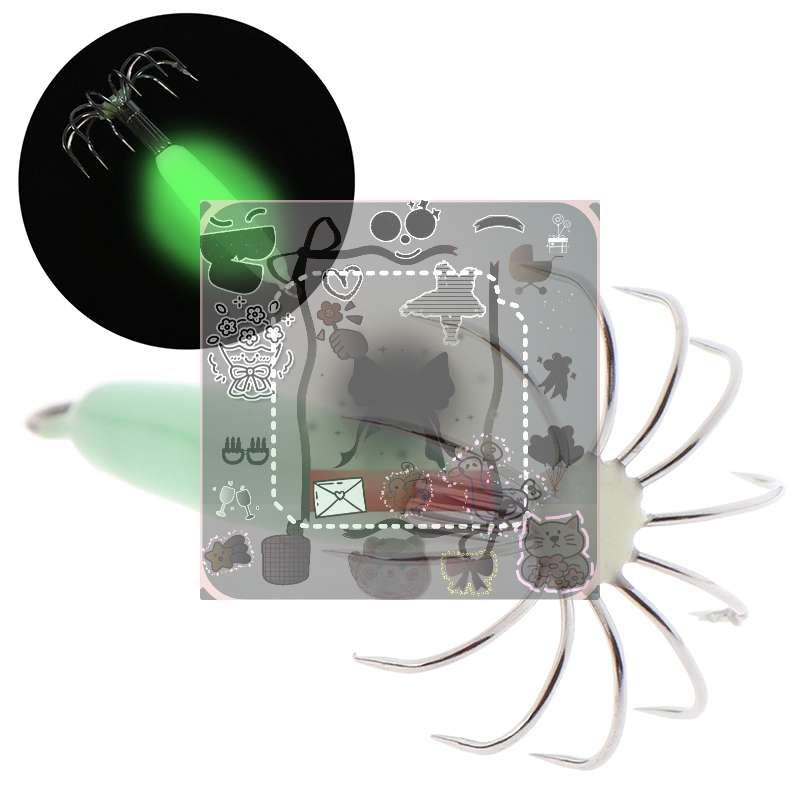 Fishing Hook Jig - 1PC Luminous Fishing Lures Baits Squid