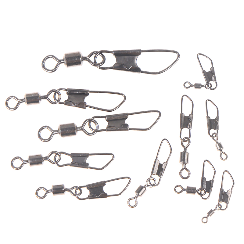 Fishing Hook Size - 50Pcs/set Fishing Hooks Swivel Pin Connector