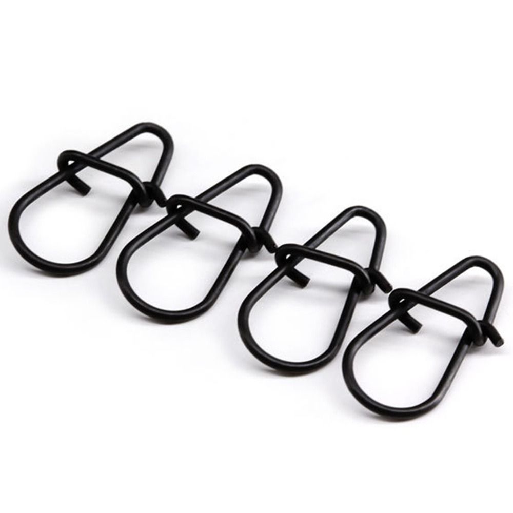 100Pcs/lot Matte black Snap Fi - Fishing Hook Stainless Steel recension och pris