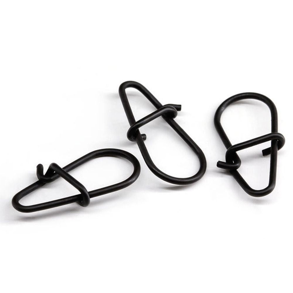 100Pcs/lot Matte black Snap Fi - Fishing Hook Stainless Steel recension och pris