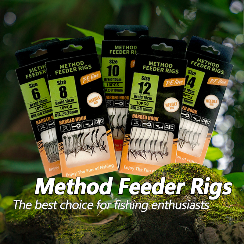 Carp Fishing Rigs Pre Tied, Me - Fishing Hook Barbless recension och pris