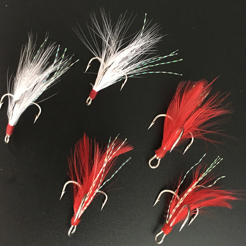 Fishing Treble Hook Lure Red W - Fishing Hook Weedless recension och pris