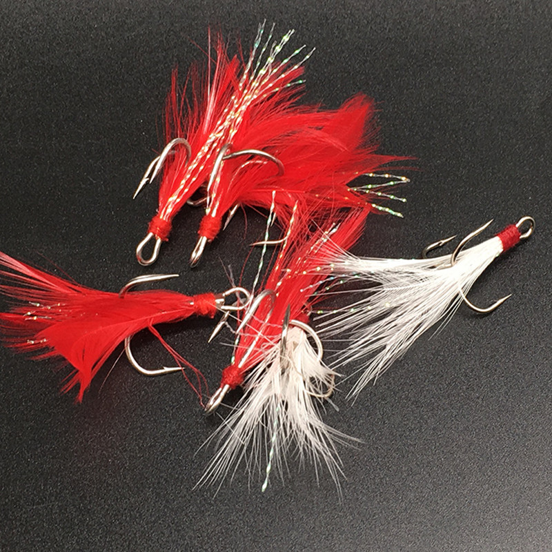 Fishing Treble Hook Lure Red W - Fishing Hook Weedless recension och pris