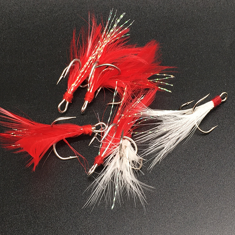 Fishing Treble Hook Lure Red W - Fishing Hook Weedless recension och pris