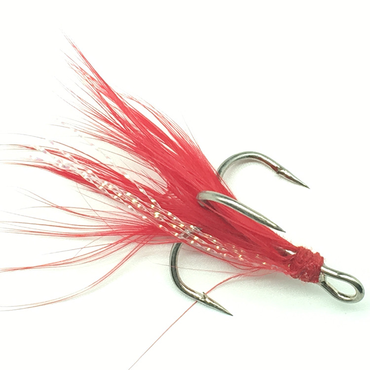Fishing Treble Hook Lure Red W - Fishing Hook Weedless recension och pris