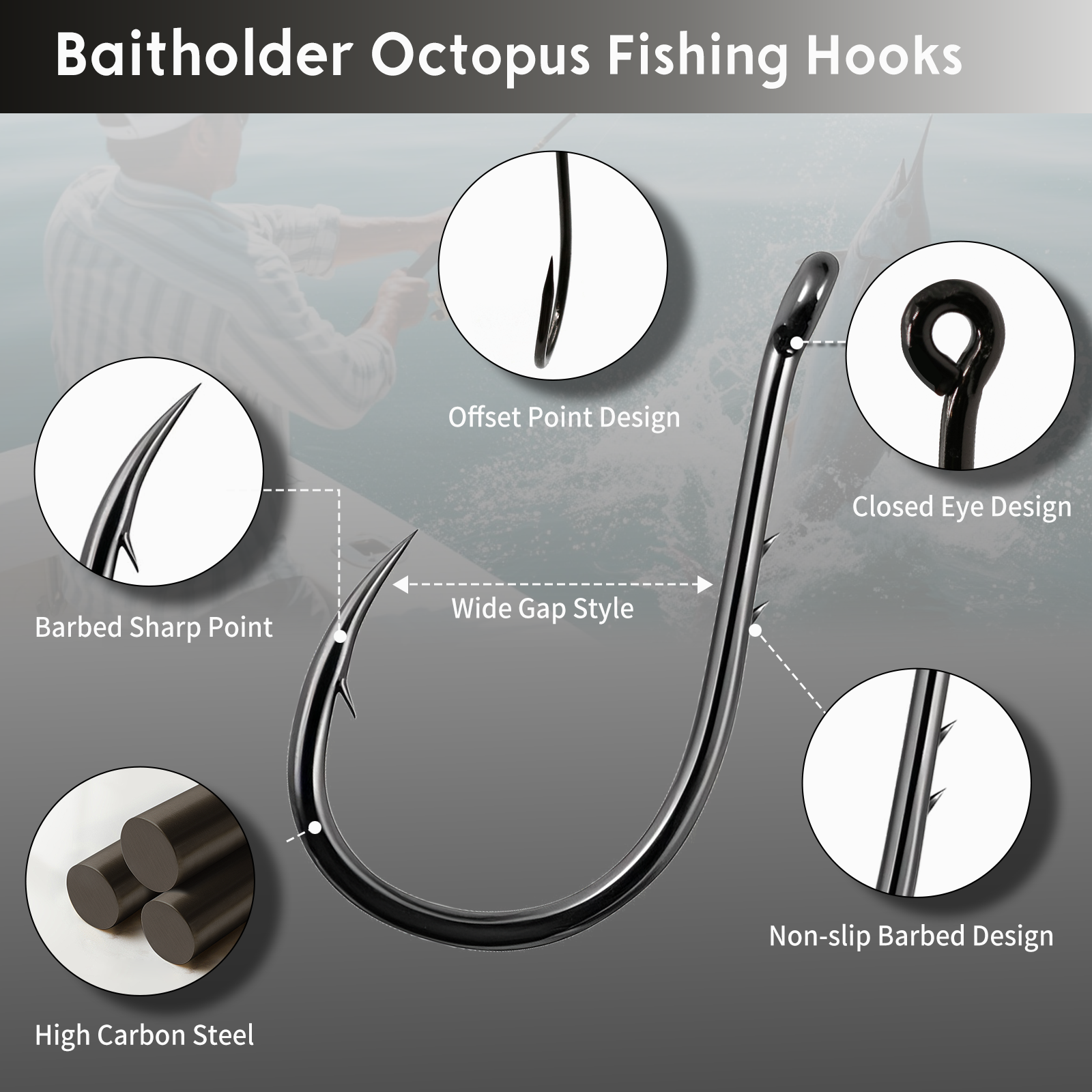 FishTrip Fishing Hook Octopus  - Fishing Hook Circle recension och pris