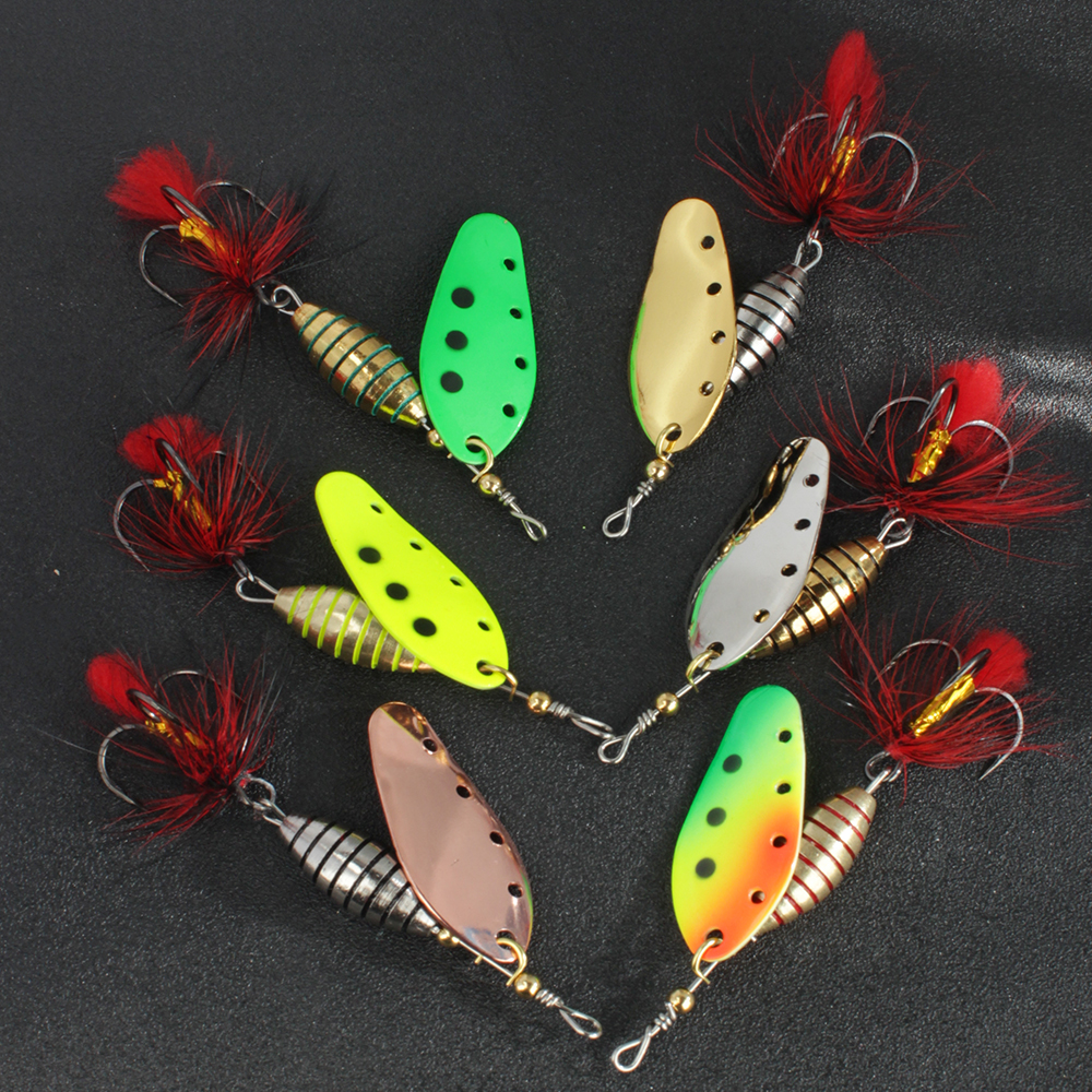 FTK 6g 12g 16g Metal Spinner B - Fishing Hook Treble recension och pris