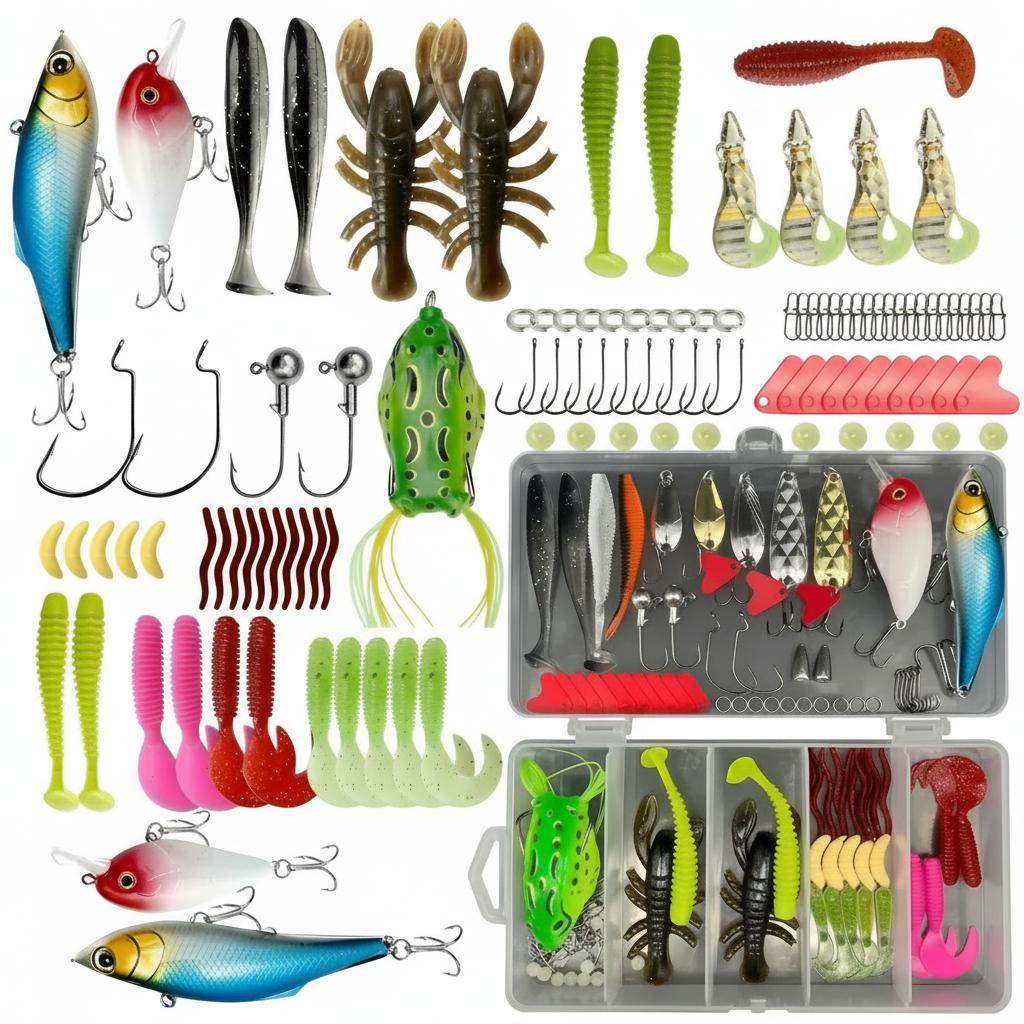 133Pcs Premium Fishing Lures T - Fishing Hook Box recension och pris