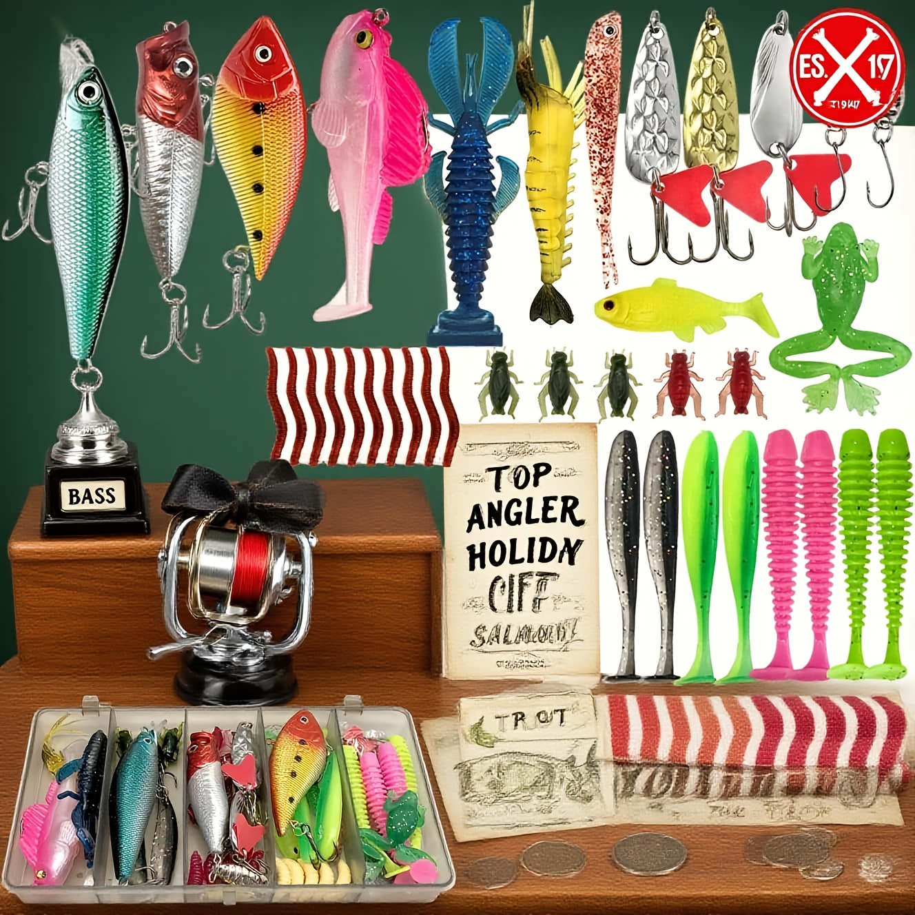 133Pcs Premium Fishing Lures T - Fishing Hook Box recension och pris