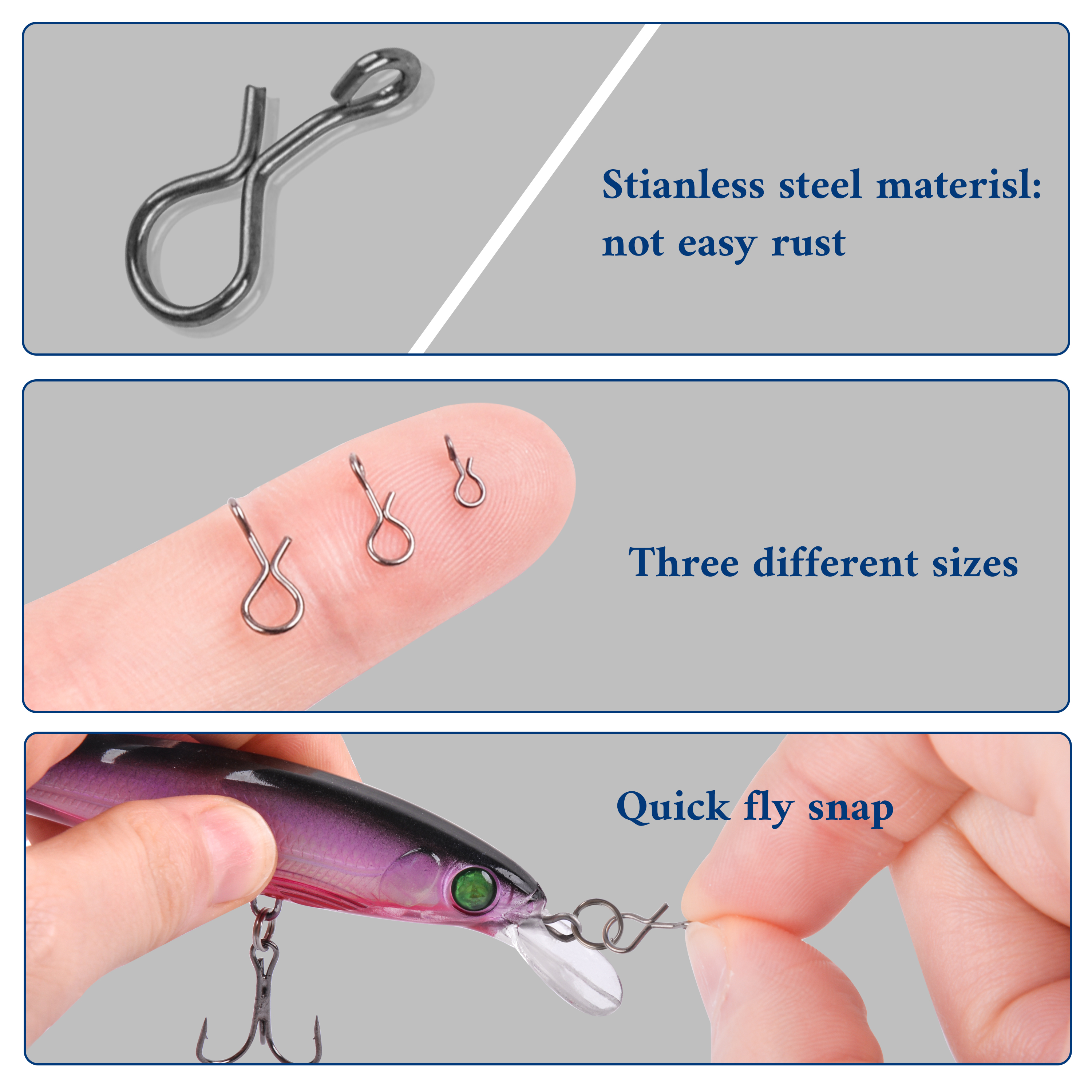 300pcs/box Saltwater Quick Cha - Fishing Hook Box recension och pris