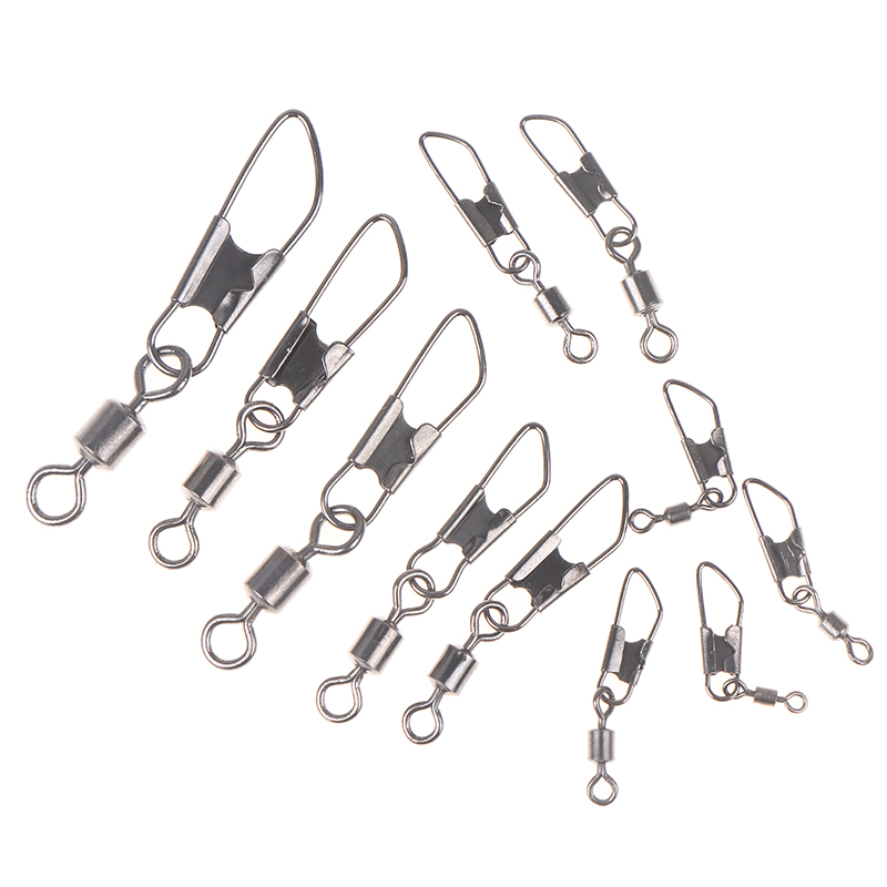 50Pcs/set Fishing Hooks Swivel - Fishing Hook Size recension och pris