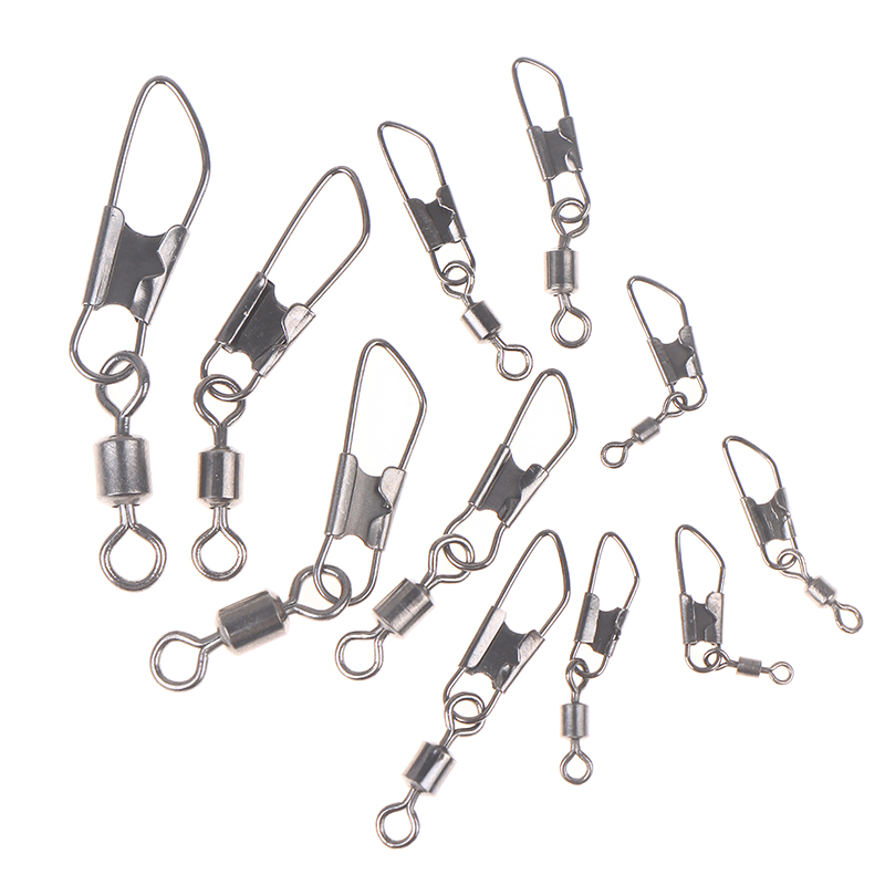 50Pcs/set Fishing Hooks Swivel - Fishing Hook Size recension och pris