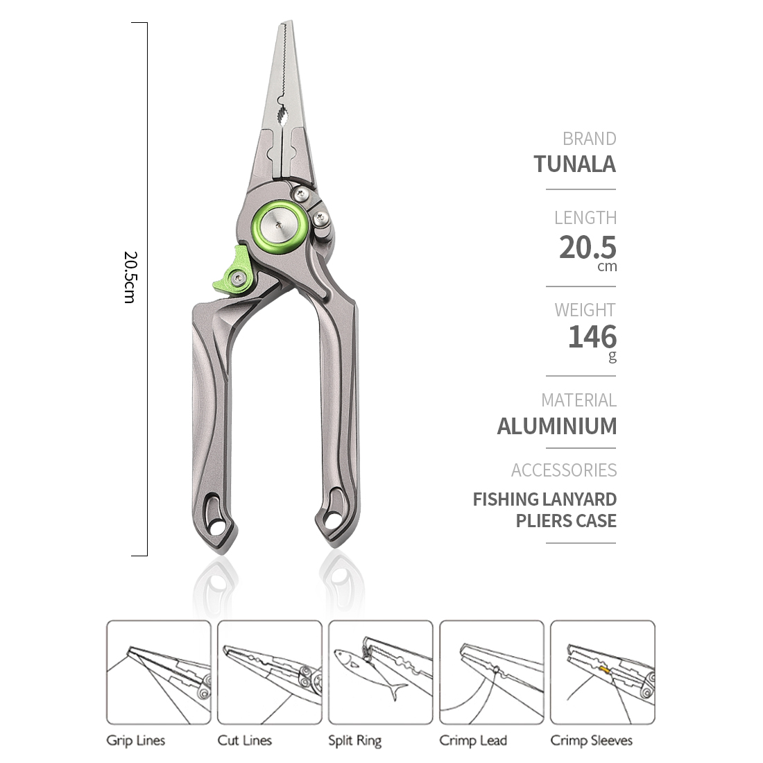 Full Aluminum Hook Removal Sal - Fishing Hook recension och pris