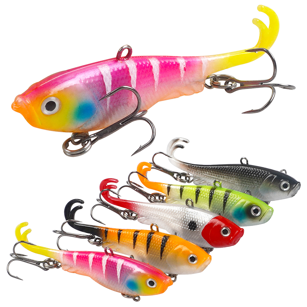 10Pcs/5Pcs Soft Fishing Lures  - Fishing Hook Treble recension och pris